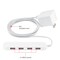 Ge GE UltraPro 4 USB Power Strip with 6 Ft. Braided Cord, white 44139-T1 - alternate 4
